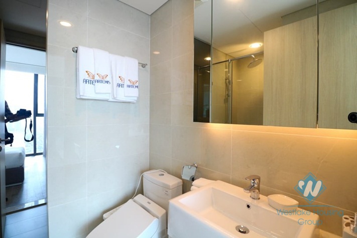 Nice, nature light two bedrooms apartment for rent in Atermis building, Thanh Xuan district, Ha Noi